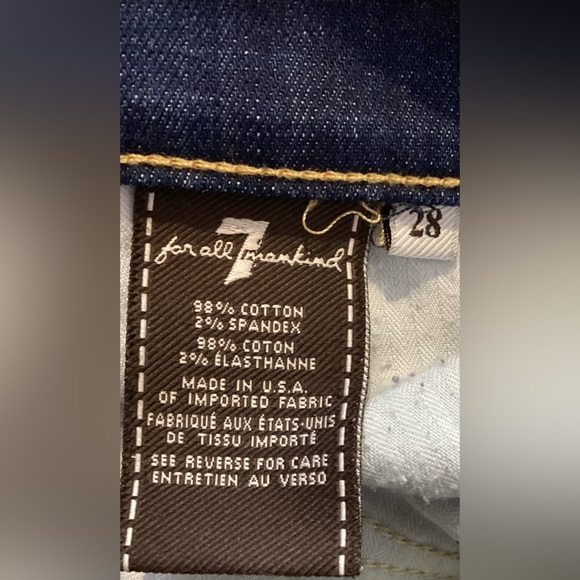 7 for all mankind skinny boyfriend jeans, size 28. - Picture 7 of 8